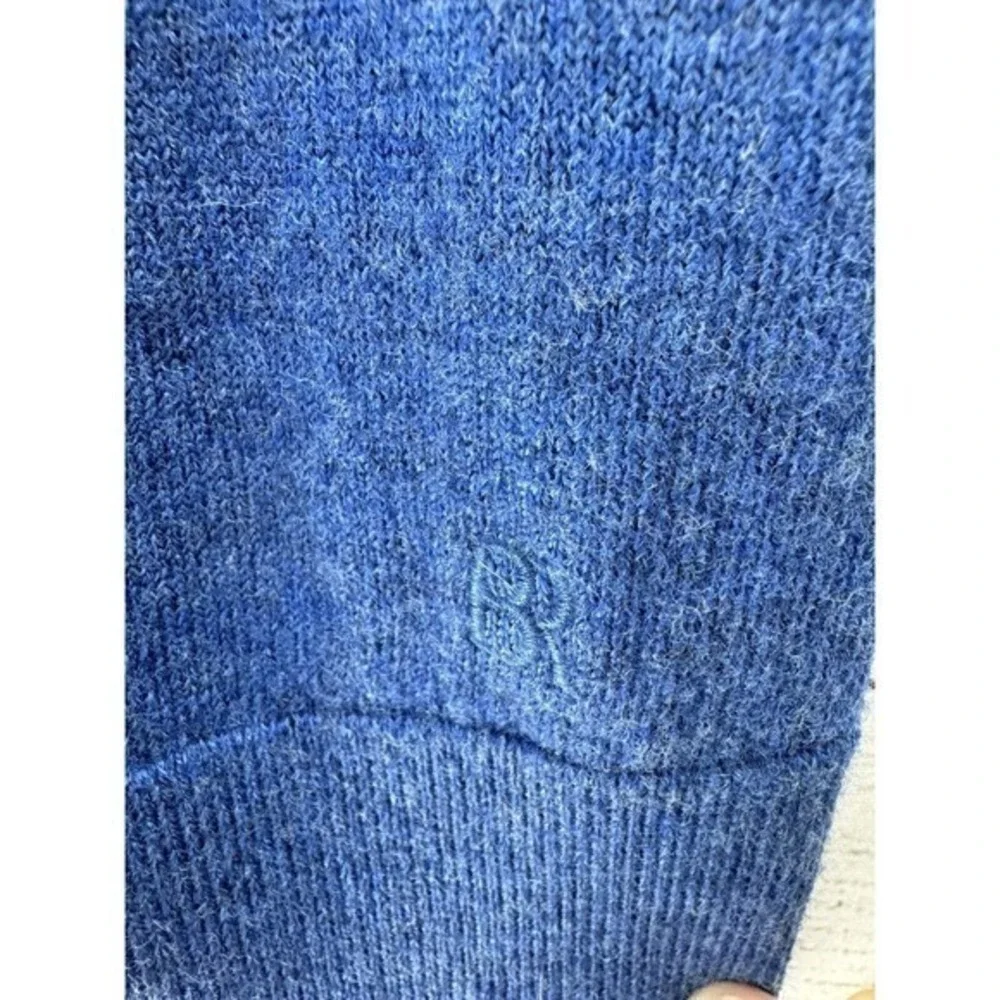 Banana Republic Sweater Blue X-Large Italian Merino Yarn By Baruffa Soft‎ Touch
